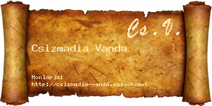 Csizmadia Vanda névjegykártya